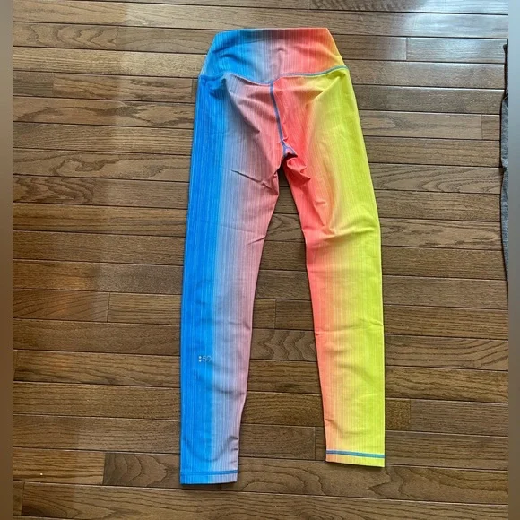 Blue yelllw orange ombré Splits59 leggings size XS - Picture 2 of 4